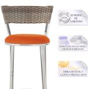 Ver imagem 3 de Banqueta Bistro para Bar, Cozinha, Balcão em Alumínio e Fibra Tc Zanutto 5 Unidades Capuccino