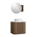 Ver imagem 1 de Conjunto Gabinete Suspenso para Banheiro Luna 1p 60cm