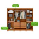 Ver imagem 4 de Guarda-roupa Lopas Serenata 8 Portas 6 Gavetas