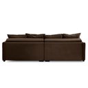 Ver imagem 7 de Sofá Cama Retrátil e Reclinável 2,10m com Molas Carol Veludo Marrom Adonai Estofados