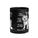 Ver imagem 3 de Caneca Dog - Meu Pitbull Cinza, Melhor Pessoa! - Preta