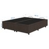 Base Cama Box Baú Casal Queen Size Veludo Marrom SkyBox - 2