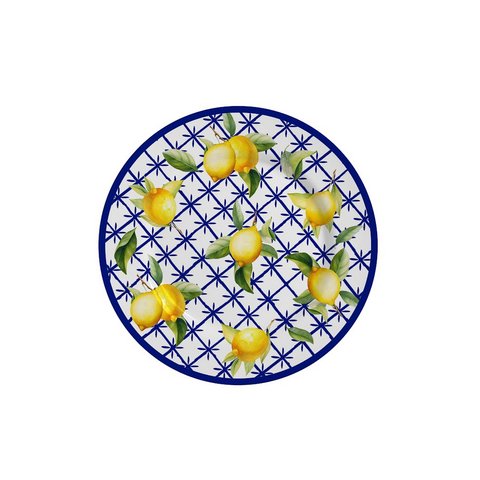 Conjunto com 6 Pratos de Sobremesa Limone Ø21cm