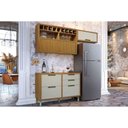 Ver imagem 1 de Cozinha Modulada Completa Imperatriz 3 Peças (2aéreos+1balcão) C6p45 Freijo/off White - Nesher