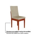Ver imagem 7 de Conjunto Sala de Jantar Califórnia 6 Lugares Retangular Madeira Maciça Dakota Off White/Caramelo/Palha
