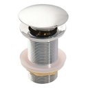 Ver imagem 1 de Válvula Click Luxo Inox 304 Prata Cuba Banheiro 7/8