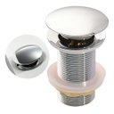 Ver imagem 2 de Válvula Click Luxo Inox 304 Prata Cuba Banheiro 7/8