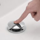 Ver imagem 5 de Válvula Click Luxo Inox 304 Prata Cuba Banheiro 7/8