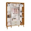 Ver imagem 6 de Comoda Sapateira e Guarda Roupa Isis Retrô 4 Portas 2 Gavetas Reller