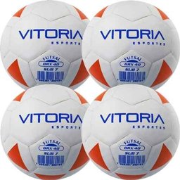 Kit 4 Bola Futsal Vitoria Brx Max 40 Sub 7 (3/6 Anos) Baby - 1