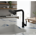 Ver imagem 2 de Torneira para Cozinha Mesa 4 Jatos Bica Giratória Gourmet Luxo Preto Fosco