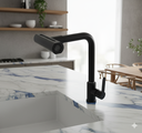 Ver imagem 2 de Torneira para Cozinha Mesa 4 Jatos Bica Giratória Gourmet Luxo Preto Fosco