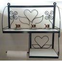 Ver imagem 1 de Suporte Prateleira em Ferro Duplo para Cozinha