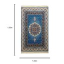 Ver imagem 3 de Tapete Persa Azul Claro Ideal para Quarto Sala e Escritorio 1,00x1,50cm