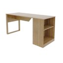 Ver imagem 6 de Escrivaninha Mesa Escritório 160cm Amêndoa
