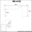 Ver imagem 4 de Escrivaninha Mesa Escritório 160cm