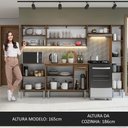 Ver imagem 6 de Armário de Cozinha Compacta 261 cm Rustic Emilly Madesa 09