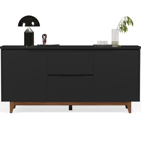 Buffet 2 Portas Flow Preto