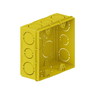 Kit 10 Caixinhas de Luz Reforçadas para Tomada 4x4 Amarela - 2