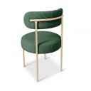 Ver imagem 6 de Cadeira Sala de Jantar Margara Kit 8 Base Aço Dourado Bouclê D03 - D'Rossi