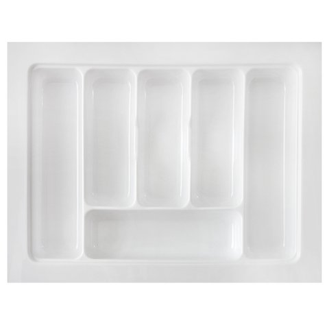 Kit 03 Organizador Divisor de Talheres para Gaveta M04 Bandeja 57,2x44 Cm Separador Branco - Inoviza