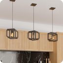 Ver imagem 3 de Kit 3 Pendentes Luminária Infinity Industrial Preto