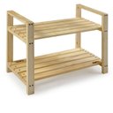 Ver imagem 4 de Kit 2 Armários Multiuso Sapateira Pinus Bege