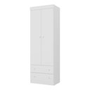 Ver imagem 2 de Guarda-roupa Infantil 62cm 2 Portas e 2 Gavetas Encanto Multimóveis Mp4446 Branco Branco