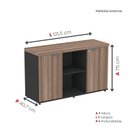 Ver imagem 3 de Armário para Escritório com 2 Portas com Chave 121.5cm PE40 Branco