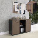 Ver mais imagens de Armário para Escritório com 2 Portas com Chave 121.5cm PE40 Branco