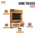 Ver imagem 2 de Estante Home Theater Axis Cinamomo Off White com Mesa de Centro Cadenza e Aparador Vivant Off White