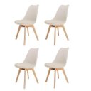 Ver imagem 1 de Kit 4 Cadeiras Leda Saarinen Design Nude