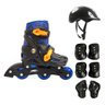 Kit Patins Roller Infantil Masculino 3 Rodas Rollerblade - 1