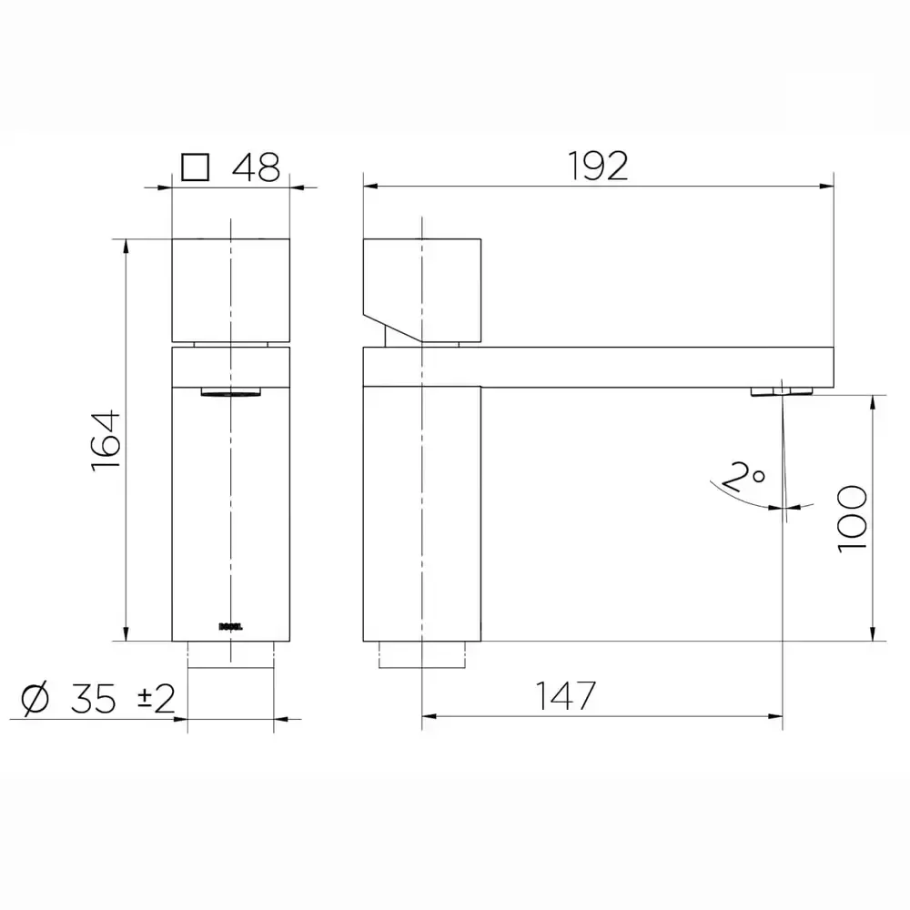Misturador de Mesa P/ Lavatorio Bica Baixa Minima Cromado - 919406 - 5