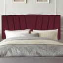 Ver imagem 1 de Painel Estofada Bélgica 100cm Solteiro Para Cama Box Quarto Suede Bordô - Gat Magazine