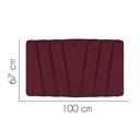 Ver imagem 2 de Painel Estofada Bélgica 100cm Solteiro Para Cama Box Quarto Suede Bordô - Gat Magazine