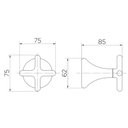 Ver imagem 3 de Acabamento Para Registro Docol Liss 921248 Docolbase 1/2", 3/4" E 1" Grafite Polido