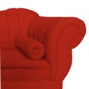 Ver mais imagens de Recamier Decorativo Divã Amsterdã 147cm Lado Esquerdo Couro Vermelho