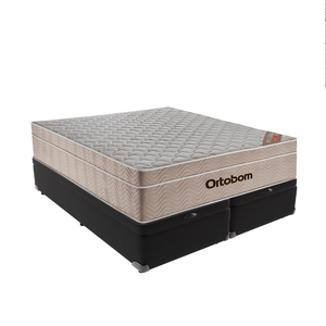 Airtech Ortobom Queen com Baú Preto 158cm SpringPocket