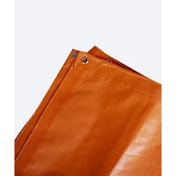 Lona Leve Laranja Encerado Carreteiro 12x15 / 15x12 300 Micras Impermeável com Ilhós - Carga Pesada - 3