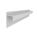 Ver imagem 1 de Rodapé Invertido Modelo J Alumínio Branco Fosco Altura 3cm Comprimento 3m