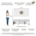 Ver imagem 4 de Rack com Painel e Suporte TV 65" Retrô com Espelho Flórida Multimóveis V3142