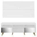 Ver imagem 7 de Rack com Painel e Suporte TV 65" Retrô com Espelho Flórida Multimóveis V3142