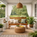 Ver imagem 5 de Banco de Varanda Jardim Madeira Maciça Pura:mel