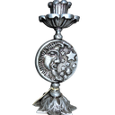 Ver imagem 6 de Castiçal SOL e LUA em Alumínio Artesanal Reciclado SAT Alumínio Brilhante