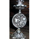 Ver mais imagens de Castiçal SOL e LUA em Alumínio Artesanal Reciclado SAT Alumínio Brilhante