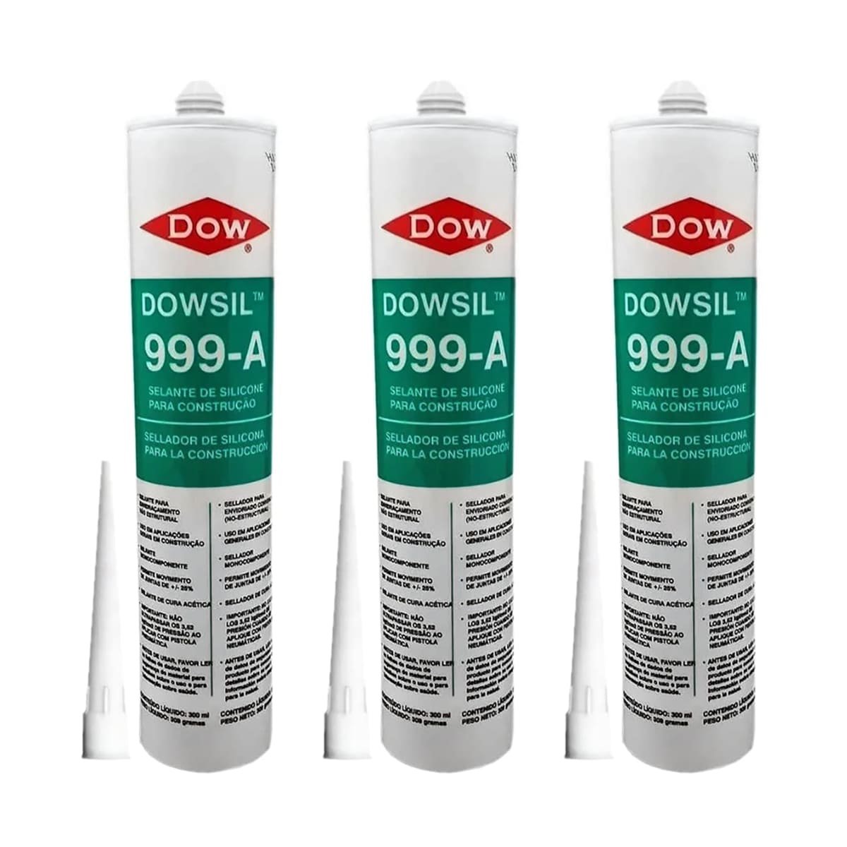 Dowsil Silicone 999-a Preto 3 unidades | MadeiraMadeira