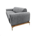 Ver imagem 5 de Sofá Molino 3 Lugares 210cm Pés Ouro Fosco Bouclé Cinza - Nexta Casa