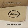 Poltrona de Amamentação Bella com Balanço e Pufe em Veludo - 3