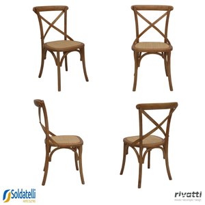 Kit 4 Cadeiras Katrina Madeira Maciça Diversas Cores - Rivatti